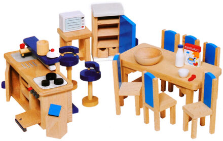 Goki Poppenhuismeubeltjes moderne keuken Multikleur