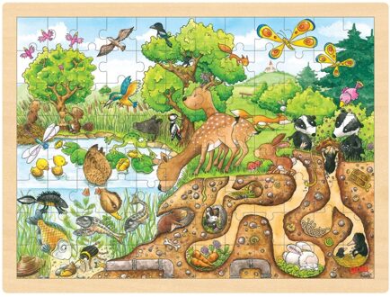 Goki Puzzel: Op Ontdekking In De Natuur 96-delig