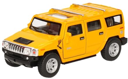 Goki Schaalmodel Hummer H2 SUV geel 12,5 cm - Speelgoed auto's