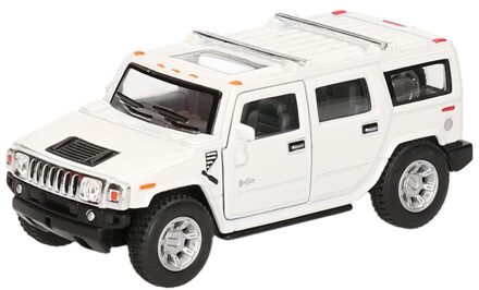 Goki Schaalmodel Hummer H2 SUV wit 12,5 cm - Speelgoed auto's