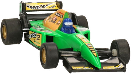 Goki Speelgoed auto Formule 1 wagen groen 10 cm