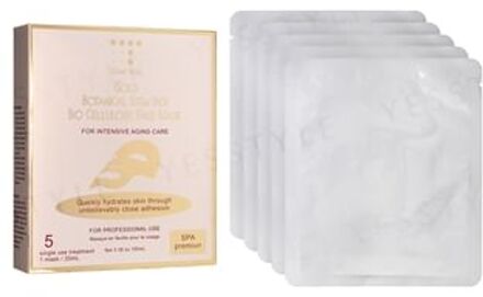Gold Botanical Stem Richbio Cellulose Face Mask 1 pc