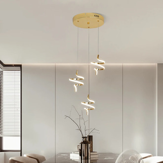 Gold chrome plating led pendant lights modern design for Restaurant Pendant lights Bedroom kitchen Hanging lamp indoor lighting
