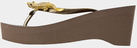 Gold crocodile switch hh Taupe - 35-36