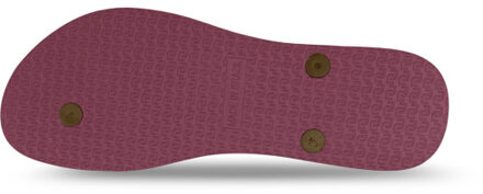 Gold crocodile switch robijn dames slippers, , maat: Rood - 39-40