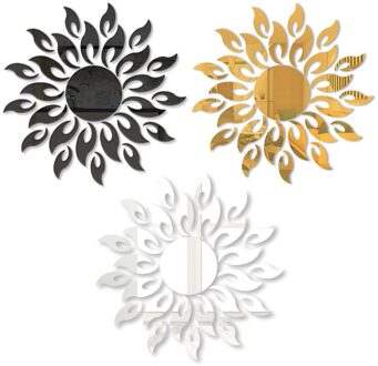 Gold Decal Muur Sticker Decal, Zilver SM001 Acryl Materiaal Specificatie Oorsprong Stijl Thema Goud