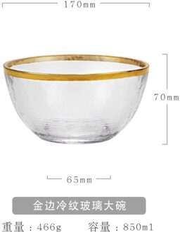 Gold Inlay Glas Plaat Slakom Phnom Penh Diner Schotel Plaat Soep Fruitschaal Dessert Steak Bruiloft Plaat Decoratieve Servies 17-bowl