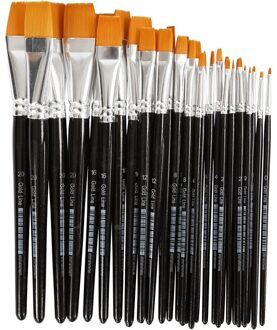 Gold Line - Assortiment,  0-20 , plat, 30 assorti - All Round Penselen