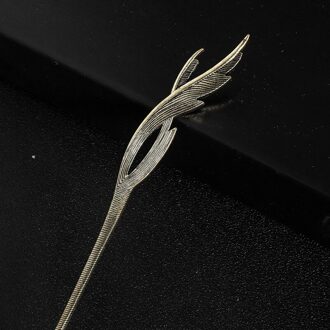 Gold Metal Haar Clip Veer Kwastje Haarspeld Hoofddeksel Voor Vrouwen Meisjes Haar Sticks Party Hoofdtooi Haar Styling Accessoires