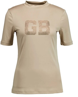 Goldbergh Beige Felicity T-Shirt Dames Goldbergh , Beige , Dames - M,S,Xs