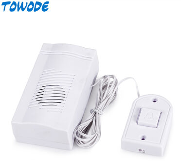 Golden Beveiliging Eenvoudig Bedrade Alarm Luid Geluid Volume deurbel Mini Bedrade Deurbel Thuis Elektronische Deurbel