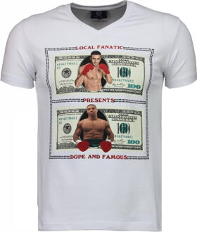 Golden Boy vs Iron Mike - T-shirt - Wit - Maat: XXL