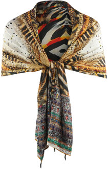 Golden Eagle 120214 Brauner langer rechteckiger Schal Bruin - One Size