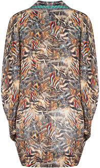 Golden Eagle Multicoloured Short Kimono Veelkleurig