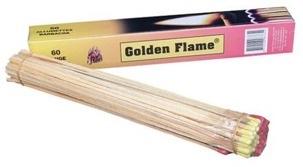 Golden Flame Lucifers Lang - 60 Stuks