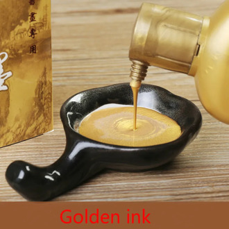 Golden ink120g/250g gold ink powder Sutra book Copybook antithetical couplet card "the Four Treasures of Study"calligraphy brush