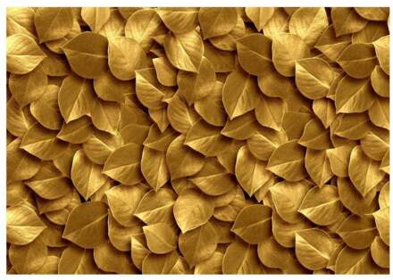 Golden Leaves Vlies Fotobehang 400x280cm