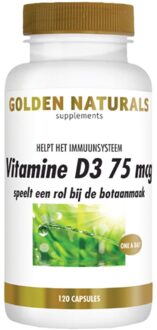 Golden Naturals Vitamine D3 75 MCG - 360 stuks