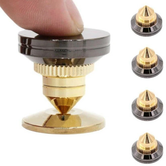 Golden-Plated Speaker Spike With Speaker Stands Feet Cone Isolation Base Pads Good Shockproof Ability Quick Delivery
