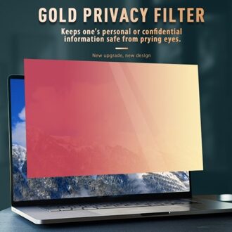 Golden Privacy Screen Filter Reversible High-transmittance 30° Invisible Anti-UV Anti-glare Film for 23.8'' Monitor with 16:9 Aspect Ratio