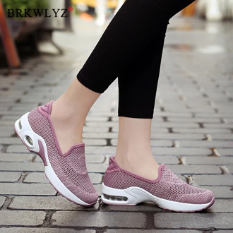 Golden Sapling Lightweight Women's Sneakers Slip-on Air Cushioning Running Shoes for Women Plus Size New Trainer GYM Sports Shoe