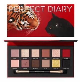 Golden Tiger & Ink Cat 12 Color Eyeshadow Palette #Eyeshadow Palette - 14g