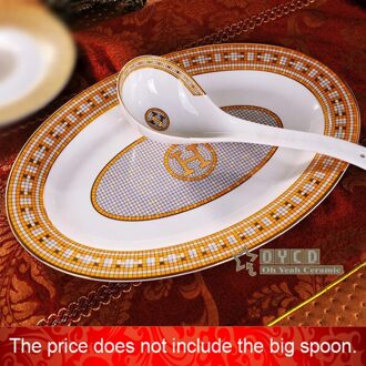 Goldfish Shaped Porselein Vis Plaat Bone China Vis Plaat Ovale Plaat Voor Vis