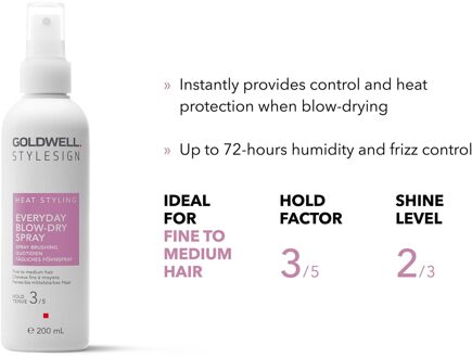 Goldwell Haar Elixer en Haarspray Goldwell Stylesign Everyday Blow-dry Spray 200 ml
