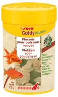 goldy nature 100 ml per 2 potjes voor kleine koudwatervissen zonder bewaarmiddeen