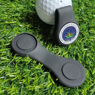 Golf Alignment Gericht Tool Putting Cap Clip Stijlvolle Golf Golf Hoed Clip Ball Marker Houder Magnetische Bevestig Silicone zwart