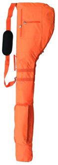 Golf Club Bag Nylon Milieubescherming Materiaal Set Zak Zachte Opvouwbare Draagbare Golf Gereedschap oranje
