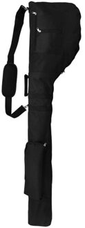 Golf Club Bag Nylon Milieubescherming Materiaal Set Zak Zachte Opvouwbare Draagbare Golf Gereedschap zwart