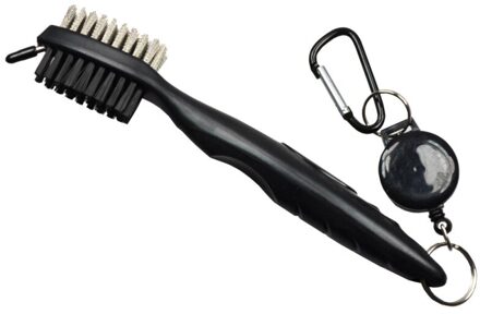 Golf Club Brush Golf Groove Reinigingsborstel 2 Zijdig Golf Putter Wedge Bal Groove Cleaner Kit Schoonmaken Tool Gof Accessoires 4 zwart