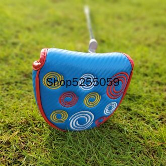 Golf Club Mallet Putter Headcover Cirkel Sport Golf Club Accessoires Apparatuur blauw