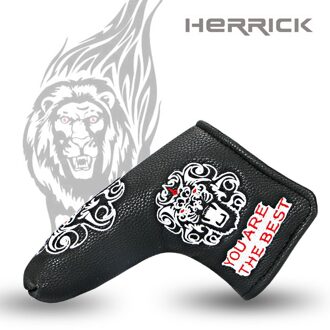Golf Clubs Driver Putter Headcover NO1 Driver Cartoon Dier Hout Headcover Clubs Bescherming Covers zwart