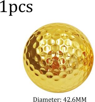 Golf Dubbele Bal Unieke Zilver Goud Golfer Indoor Outdoor Swing Putter Training Praktijk Ballen Voor Vader Vriend Kerst