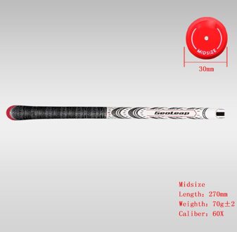 Golf Grips Golf Club Grips Ijzer En Hout Grips 60X Mc4 Drie Kleur 10 Stuks Standaard En Midsize wit-midsize