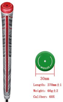 Golf Grips Golf Club Grips Ijzer En Hout Grips Plus4 Standaard Of Midsize Voor Kiezen 13Pcs grijs midsize