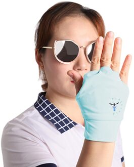 Golf Handschoen Rijden Golfer Handschoenen Handen Zon Protector Anti-Slip Apparatuur blauw rechtsaf / M