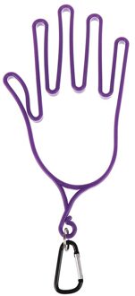 Golf Handschoenen Brancard Golfer Tool Gear Plastic Abs Golf Handschoenen Houder Rack Droger Hanger Brancard Met Riem paars