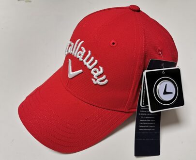 Golf Hoed Met Marke Rood