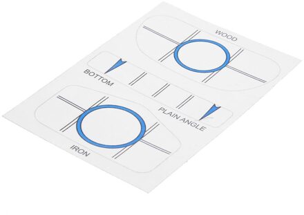 Golf Impact Tape Roll Ijzer Rechtshandig Labels Oversized Swing Training Bal Raken Refill Tool Voor Woods Ijzers En Putter