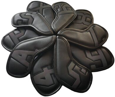 Golf Irons Kopafdekkingen Ijzer Headcovers Wiggen Cover 4-9 Pasx 10Pcs Kleurrijke Zwart kleur 1