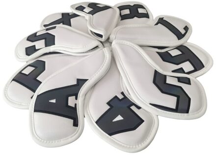 Golf Irons Kopafdekkingen Ijzer Headcovers Wiggen Cover 4-9 Pasx 10Pcs Kleurrijke Zwart kleur 4