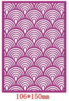 Golf Lijn Shell Laag Frame Metalen Stansmessen Stencils voor DIY Scrapbooking Fotoalbum Decoratieve Embossing Papier Ambachten Sterven