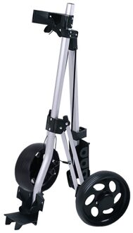 Golf Push Winkelwagen Swivel Opvouwbare Opvouwbare 2 Wiel Push Pull Golfkar/Bekerhouder Trolley Swivel Staal Licht stand Winkelwagen