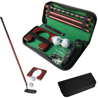 Golf Putter Set Draagbare Mini Golfuitrusting Practice Kit Met Afneembare Putter Bal Voor Indoor/Outdoor Golf Trainer Kit rood