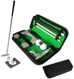 Golf Putter Set Draagbare Mini Golfuitrusting Practice Kit Met Afneembare Putter Bal Voor Indoor/Outdoor Golf Trainer Kit zilver