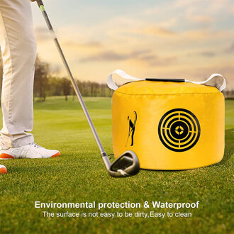 Golf Raken Tas Golf Power Impact Swing Aid Praktijk Smash Hit Strike Tas Multifunctionele Golf Oefening Apparatuur Pack Geel