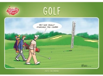 Golf, Young At Heart A4 Calendar 2025 - Calendars, Carousel